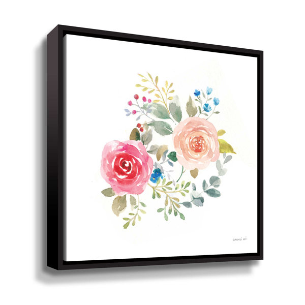 Winston Porter Lush Roses V Painting Print on Canvas Wayfair